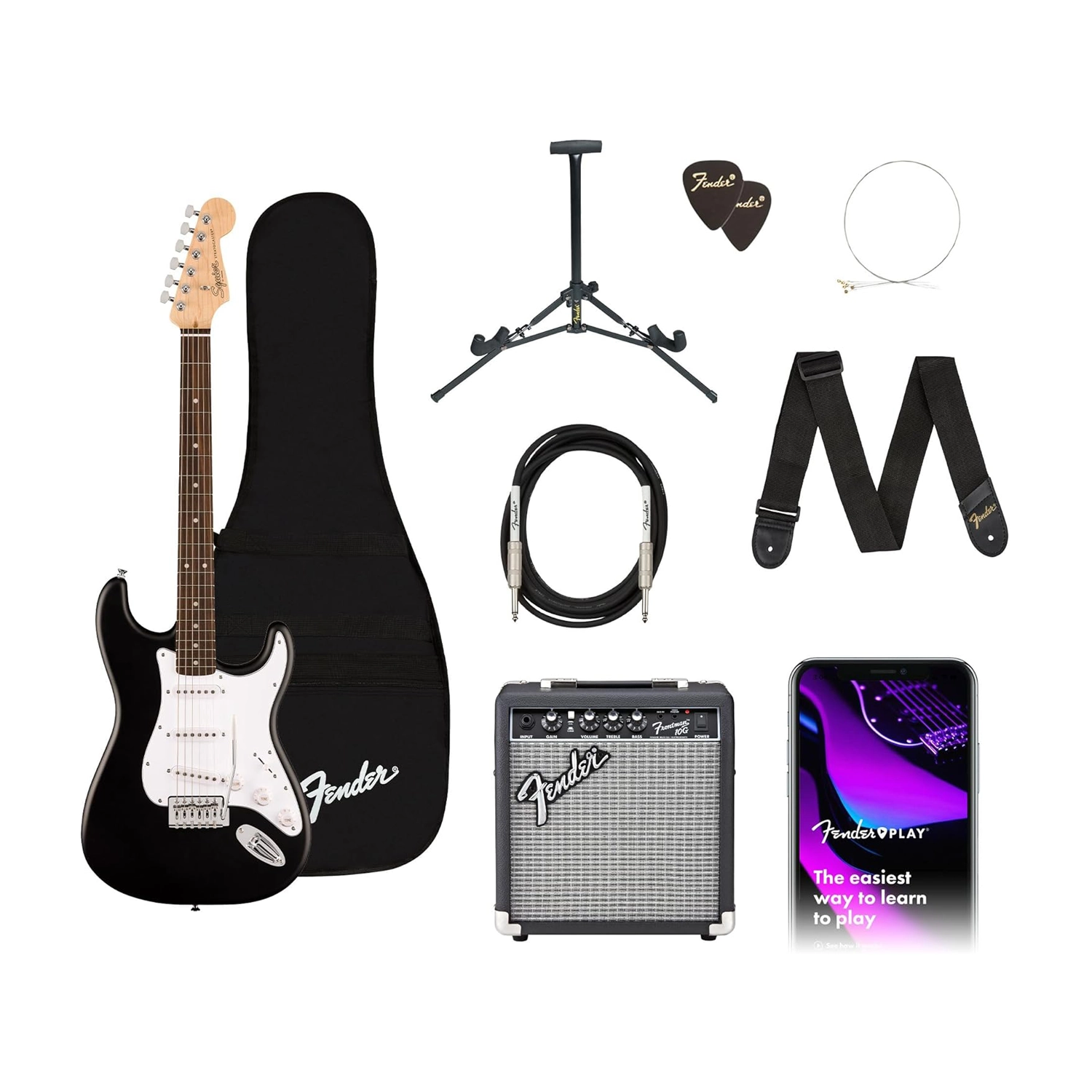 Fender Debut Stratocaster Pack - Black