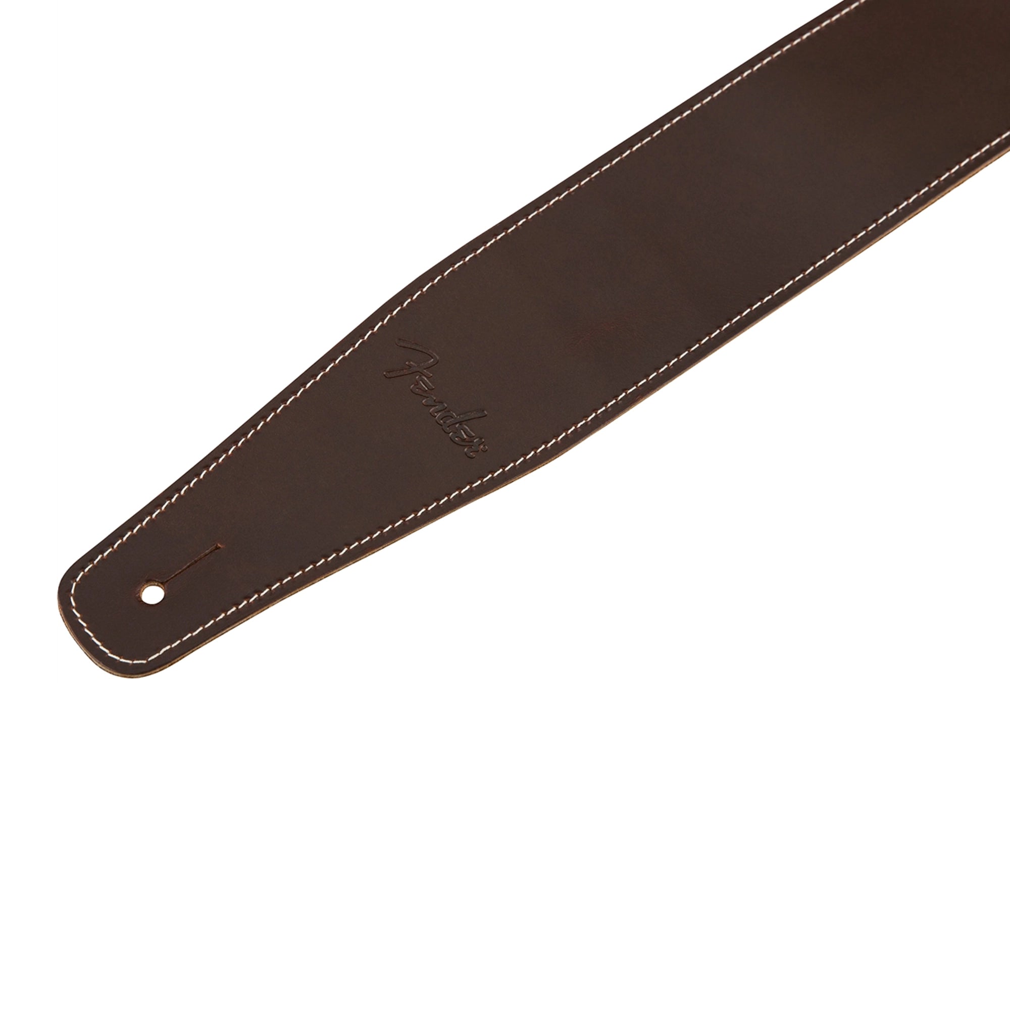 Fender Broken-In Leather Black Guitar Strap - Brown