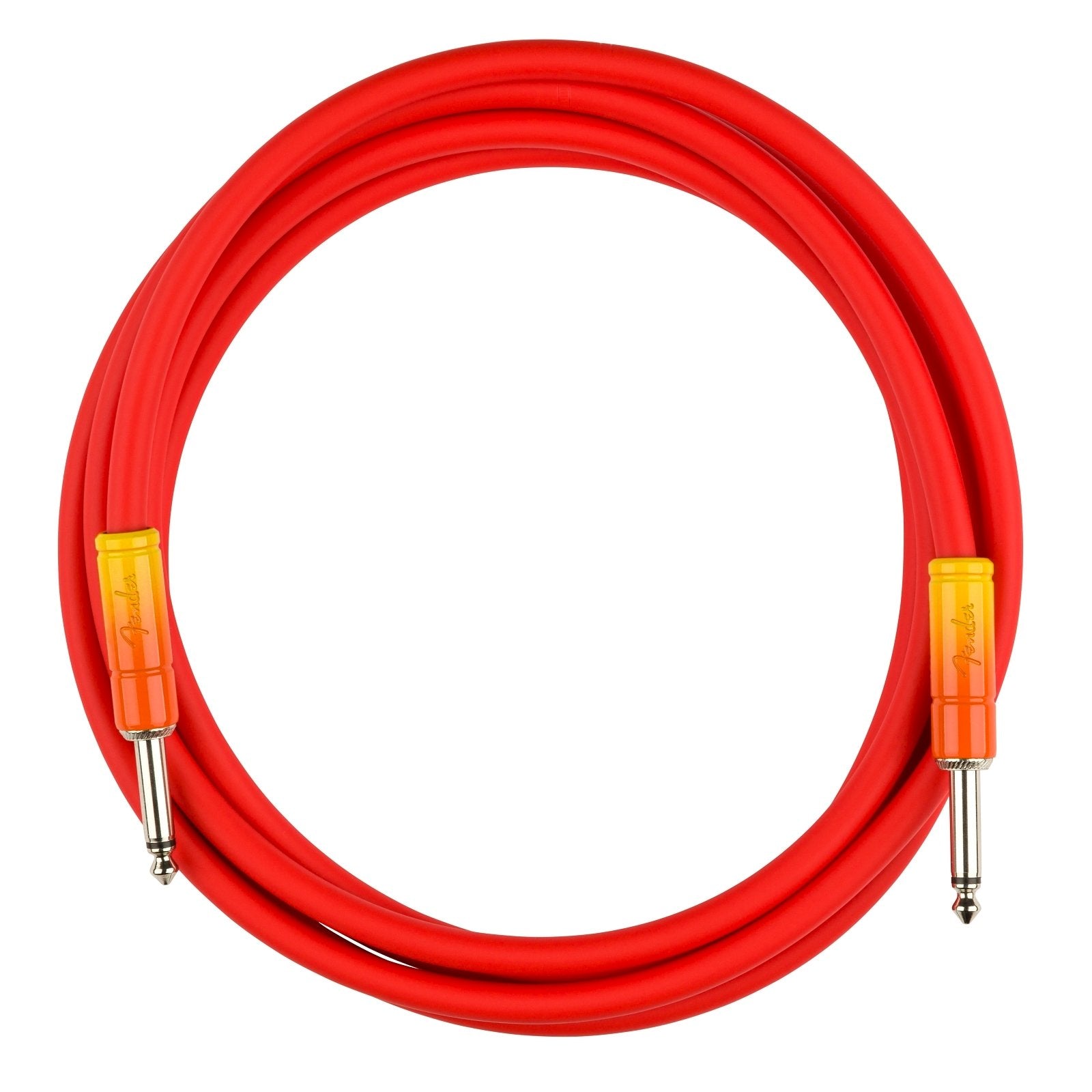 Fender Ombré Series Straight to Straight Instrument Cable - 10 foot, Tequila Sunrise