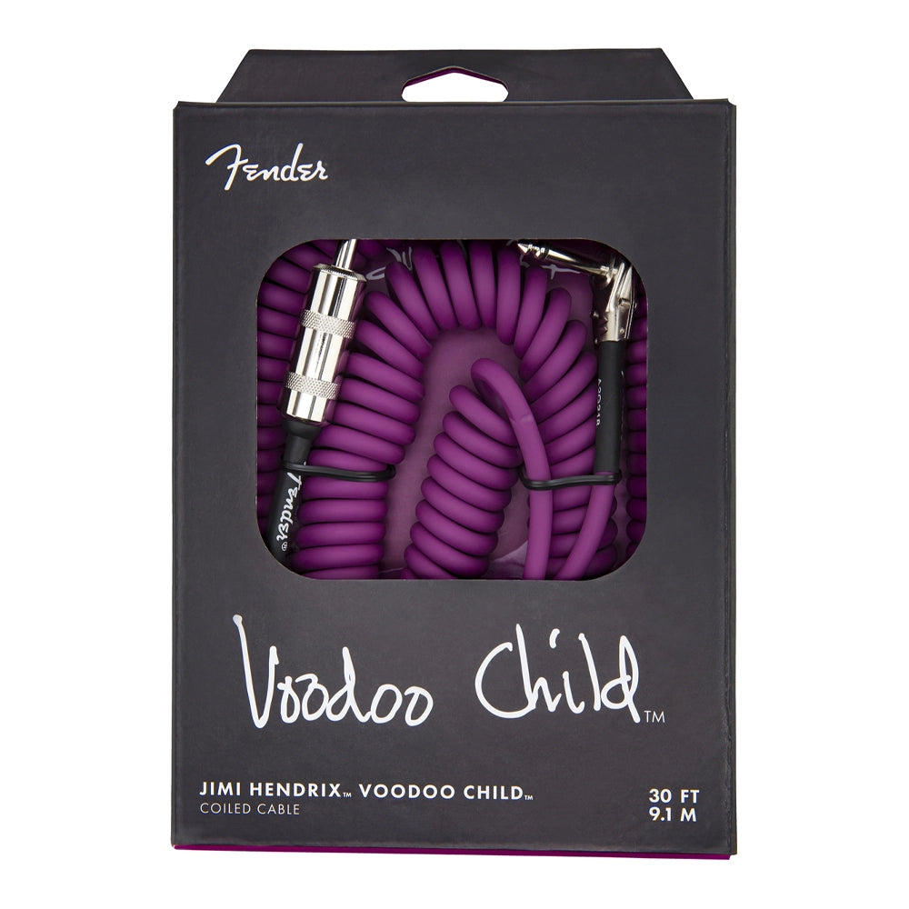 Fender Jimi Hendrix Voodoo Child Cable - Straight to Right Angle - 30' Purple