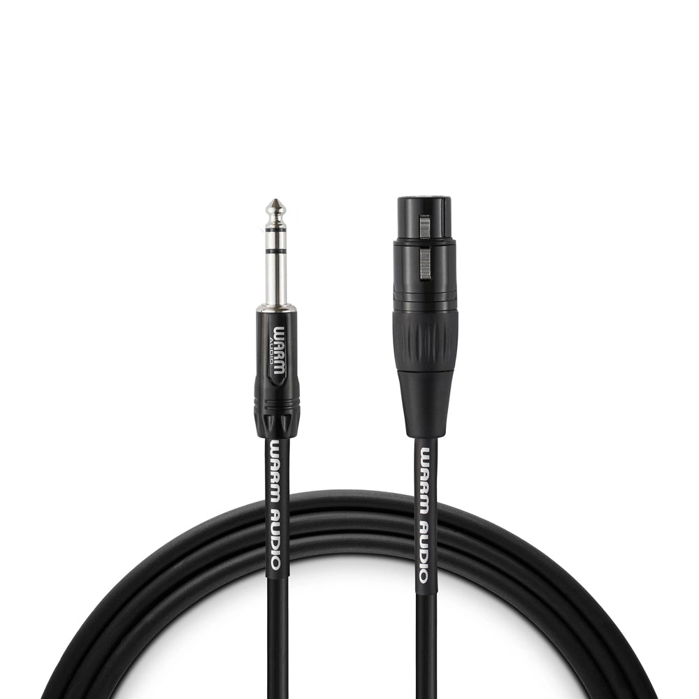 Warm Audio Pro Silver XLR Female to TRS Male Cable - 3-foot