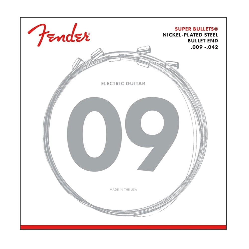 Fender 3250l Super Bullets Nickel Steel .009-.042 Light Gauge Electric Strings