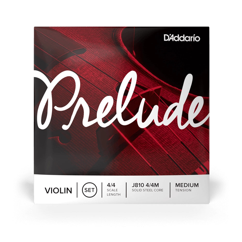 D’Addario Prelude Violin String Set, 4/4 Scale Medium Tension