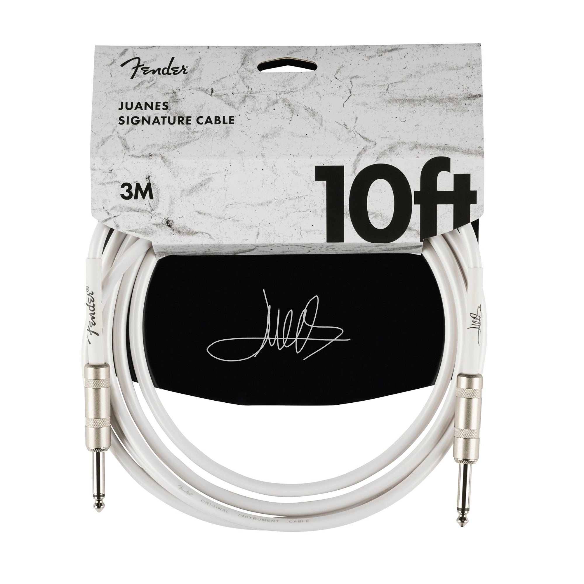 Fender Juanes 10' Instrument Cable - Luna White