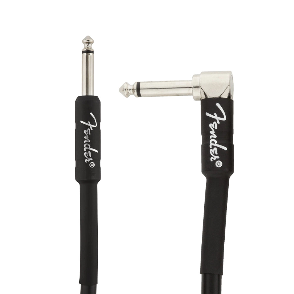 Fender Professional Series 25' Straight to Right Angle Instrument Cable - Black