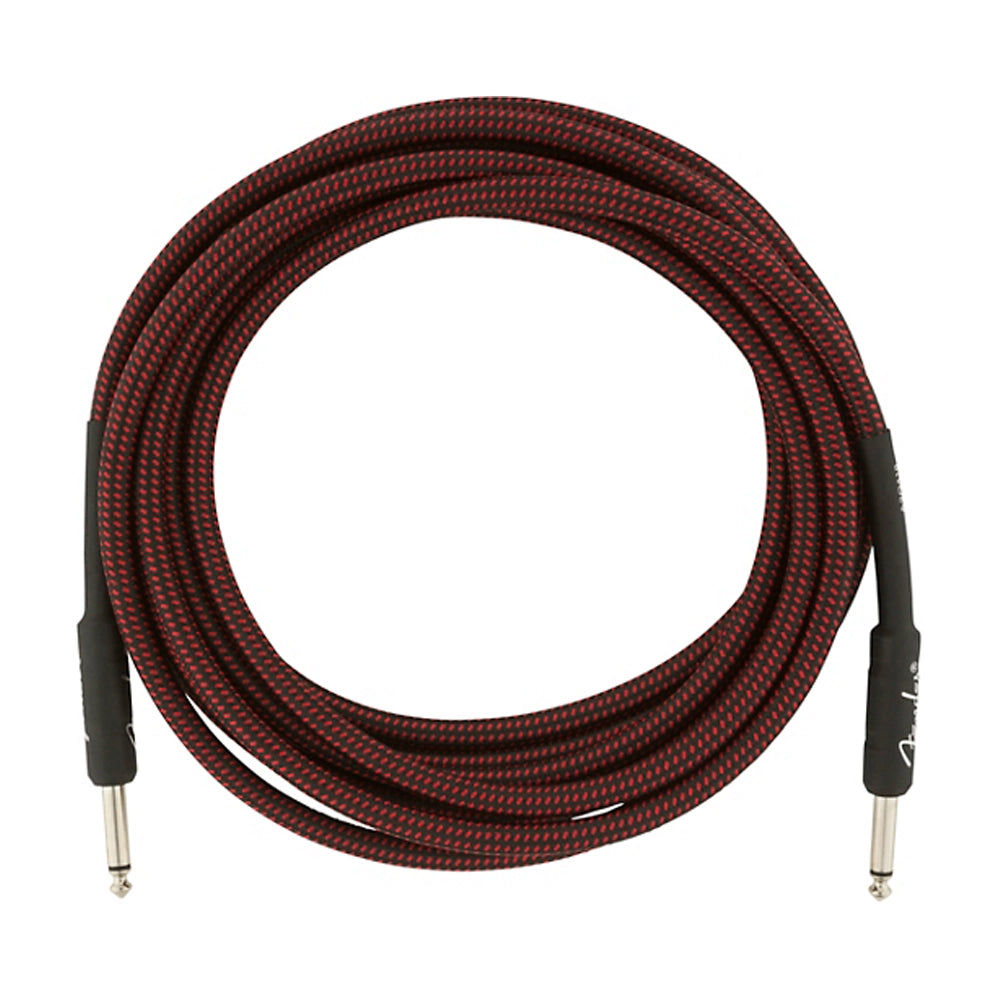 Fender Professional Series Straight to Straight Instrument Cable 15 ft. Red Tweed