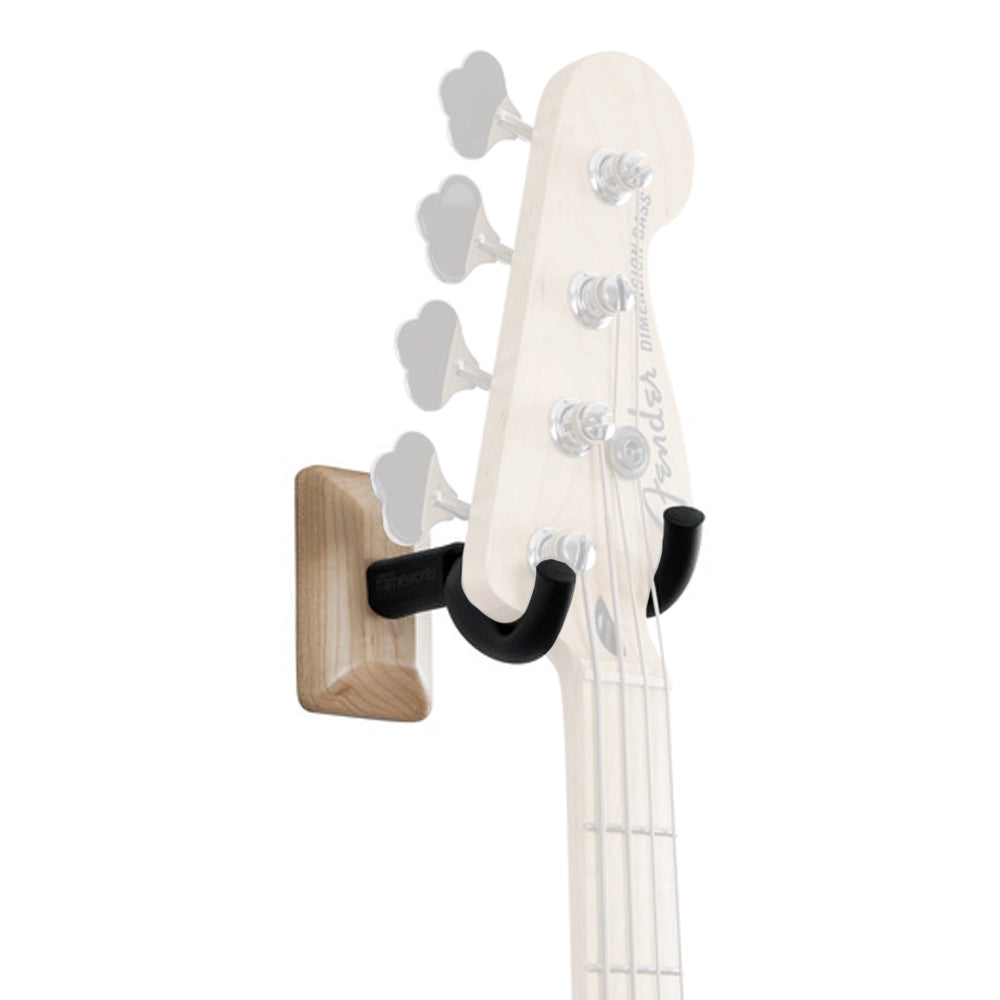 Gator Wall-Mounted Guitar Hanger with Maple Mounting Plate