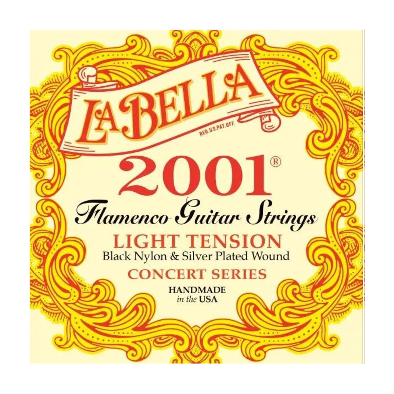 La Bella 2001 Flamenco Guitar String Light Tension (.029-.041)