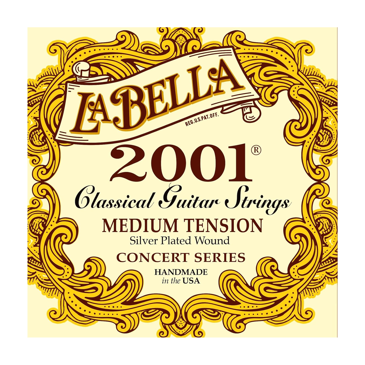 La Bella 2001 Classical Guitar E (1st) Strings - Medium Tension