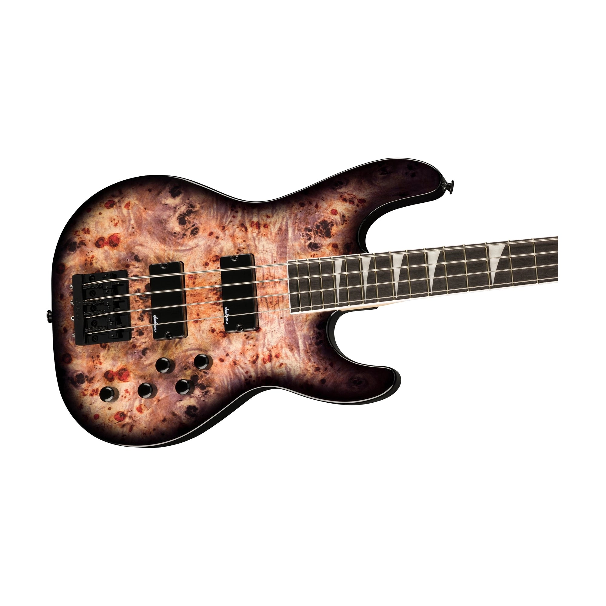 Jackson Js Series Concert Bass Cb JS3P Bass Guitar - Black Burst Burl