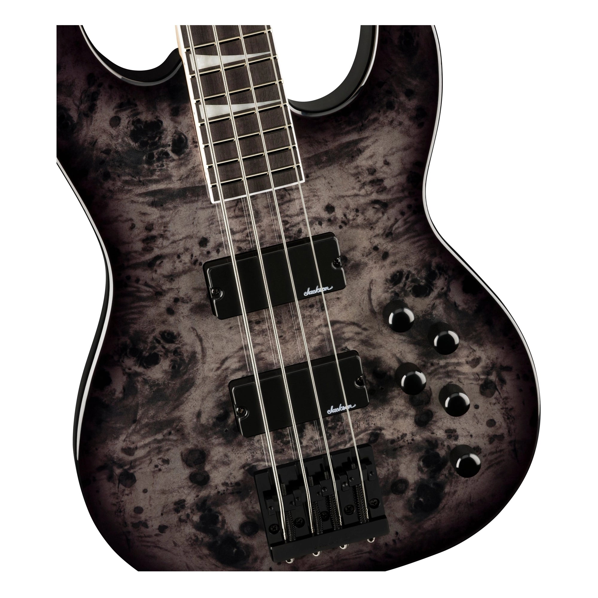 Jackson JS Series Concert Bass Cb JS3P Bass Guitar - Transparent Black