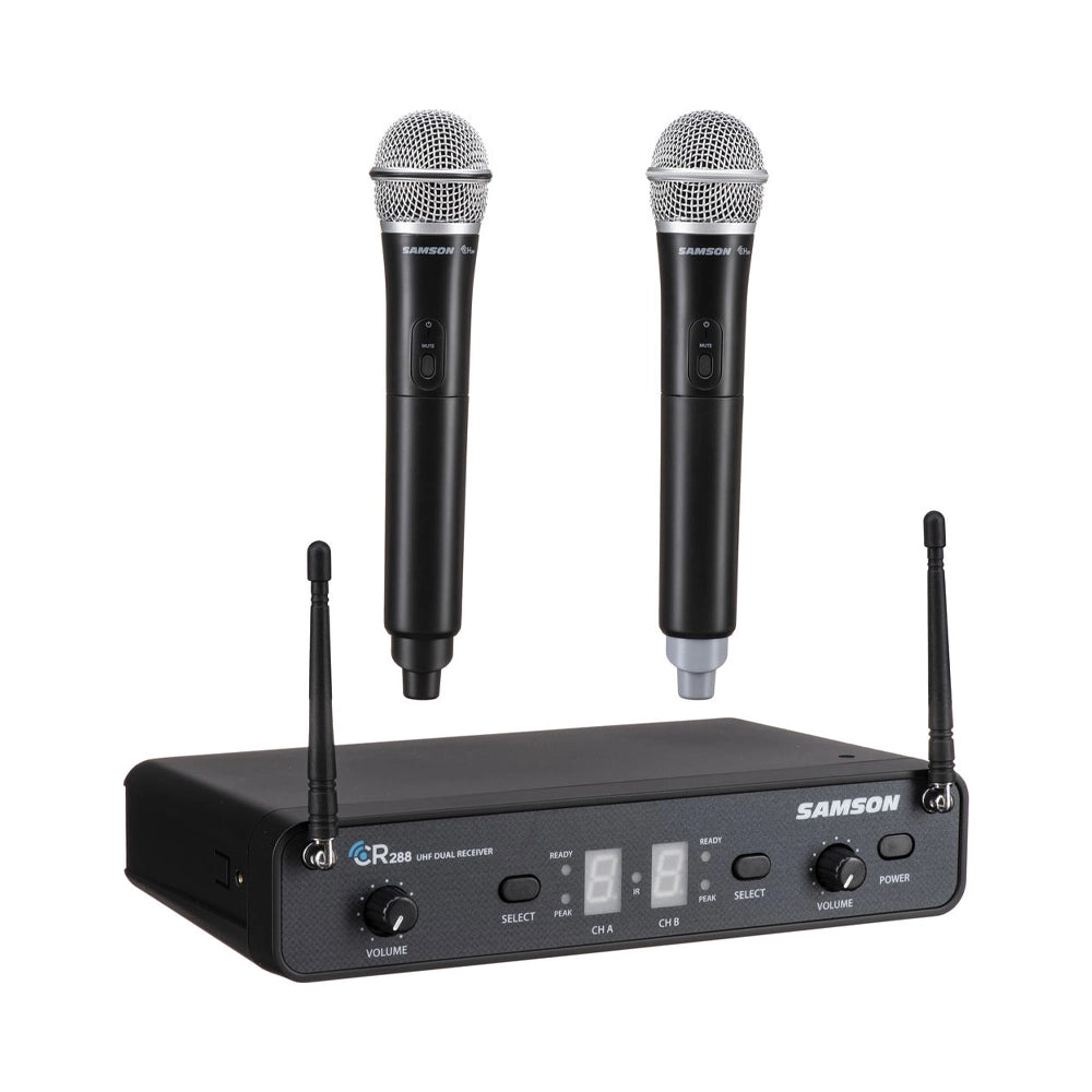 Samson Concert 288 Dual-Channel Wireless Handheld Microphone System with Q6 Capsules (Band H)