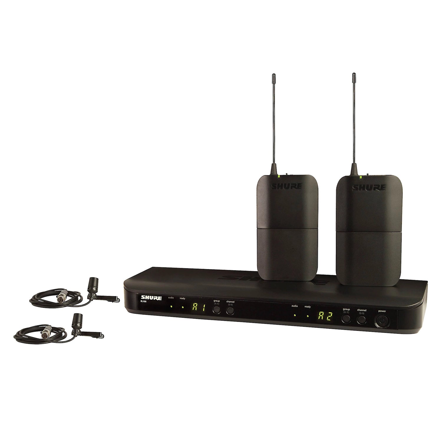 Shure BLX188/CVL-J10 Dual-Channel Wireless Lavalier Mic System