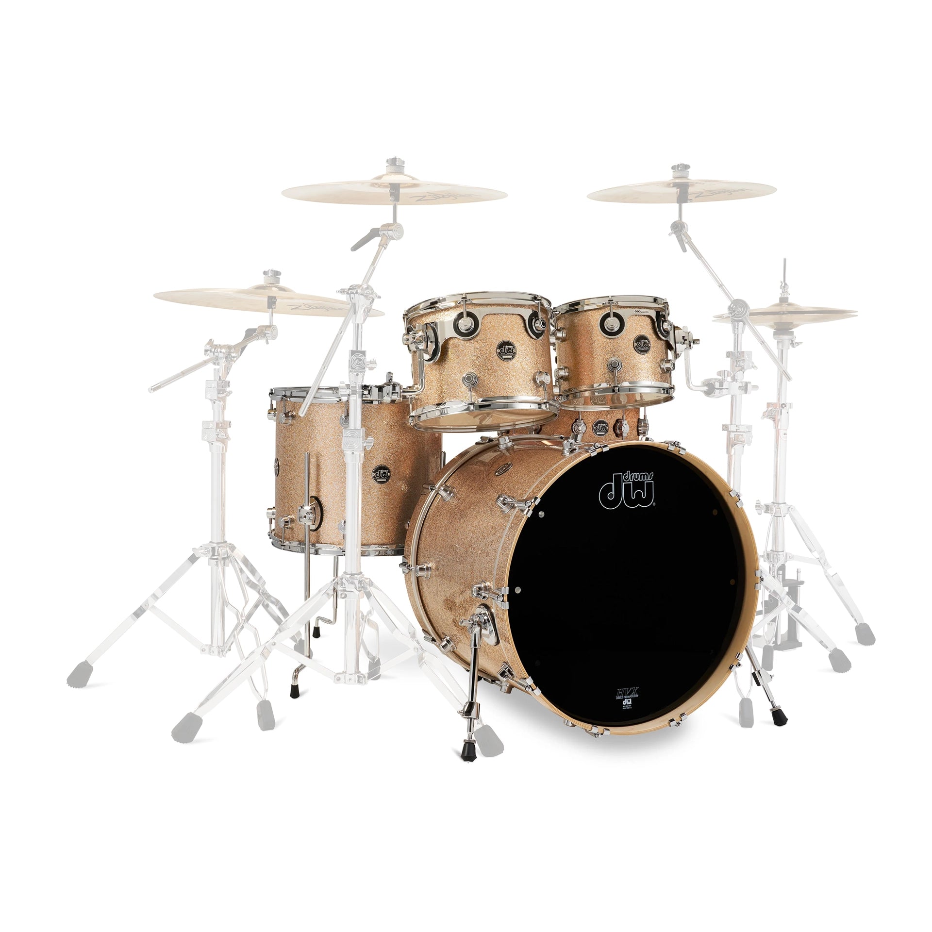 DW Performance Series 5pc 8-Ply Maple Shell Pack - Bermuda Sparkle