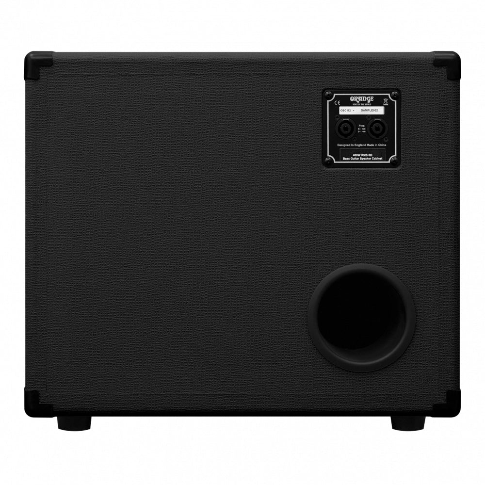 Orange OBC-112 400w, 8 Ohm Bass Speaker Cabinet - Black