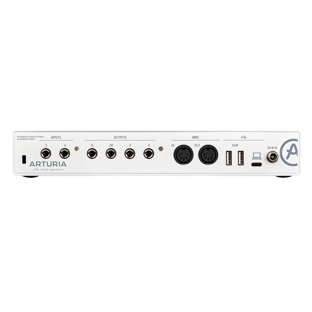 Arturia MiniFuse 4 Portable 4x4 USB Audio/MIDI Interface (White)