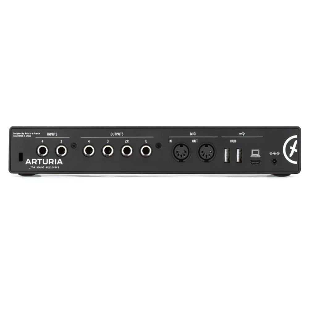 Arturia MiniFuse 4 Portable 4x4 USB Audio/MIDI Interface (Black)