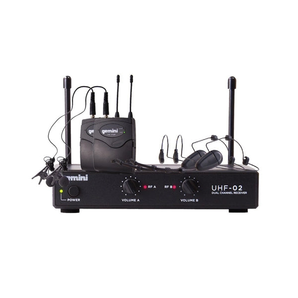 Gemini UHF 02HL Wireless Microphone System