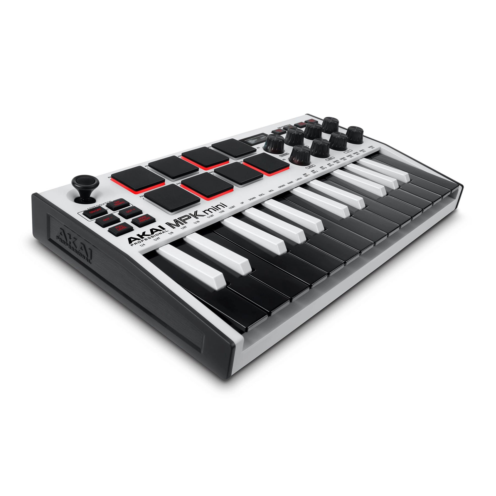 Akai MPKMINI3W USB MIDI Compact Controller-White