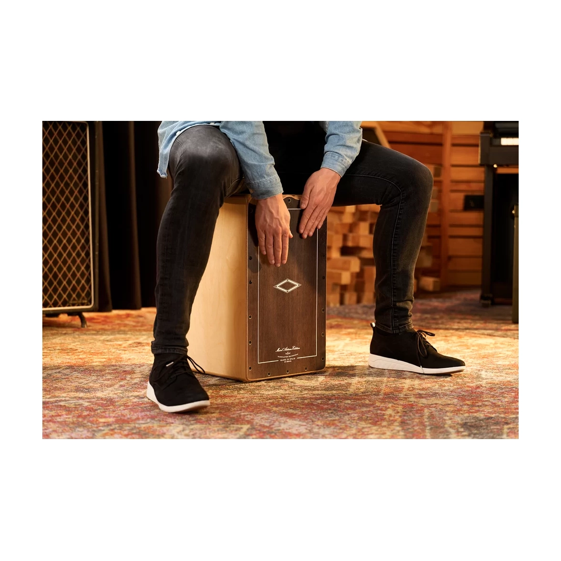 Meinl Artisan Edition Tango Line Birch Cajon - Brown Eucalyptus Frontplate