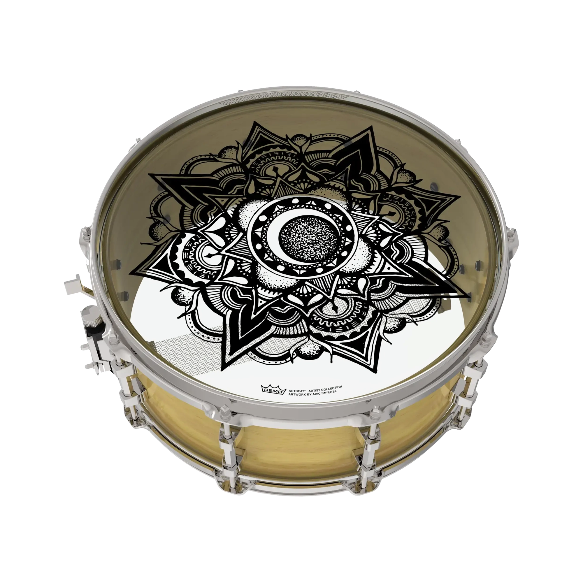 Remo 14" Emperor Artbeat Skyndeep Nocturnal Bloom Drum Head