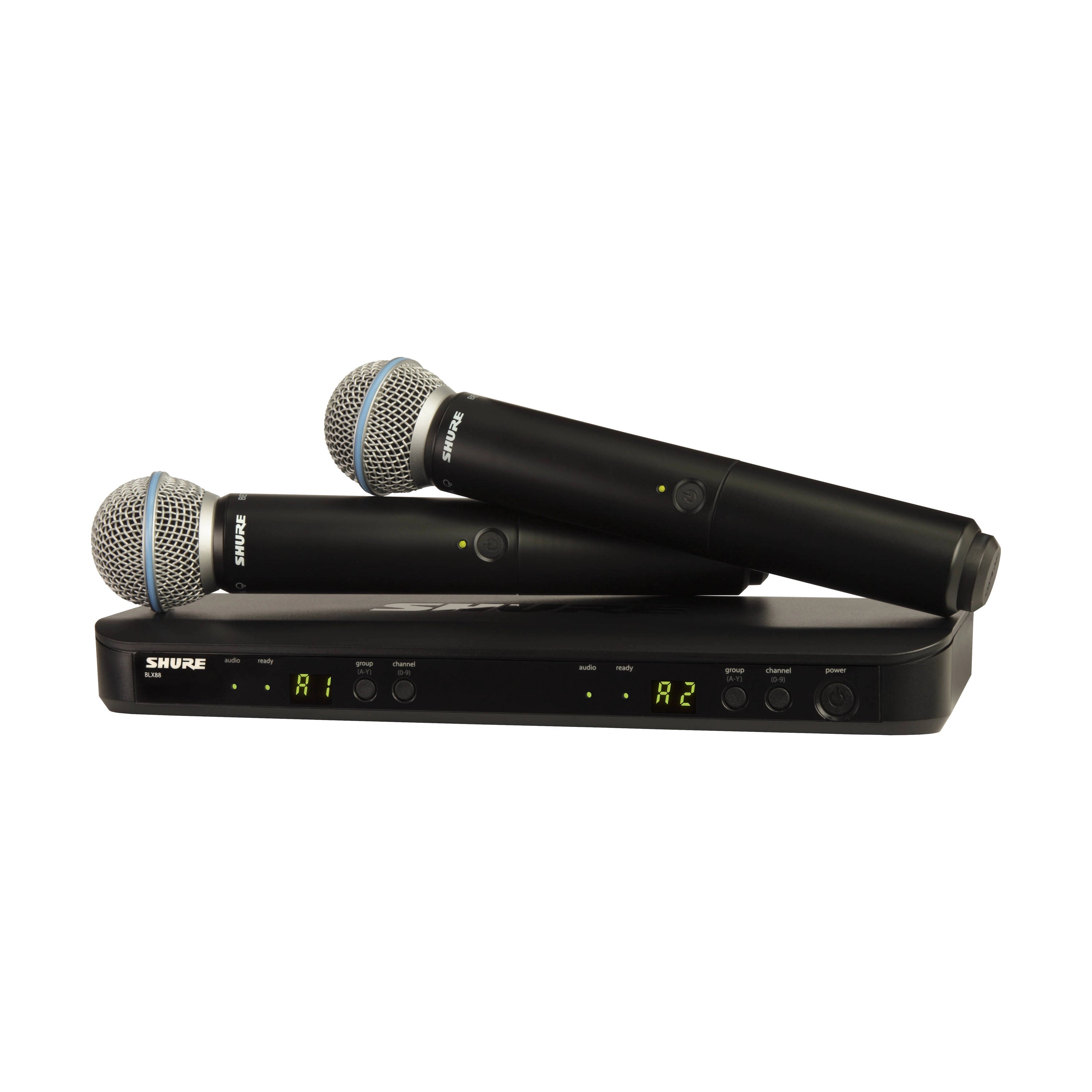 Shure BLX288/B58 Dual Channel Wireless Handheld Microphone System - H9 Band