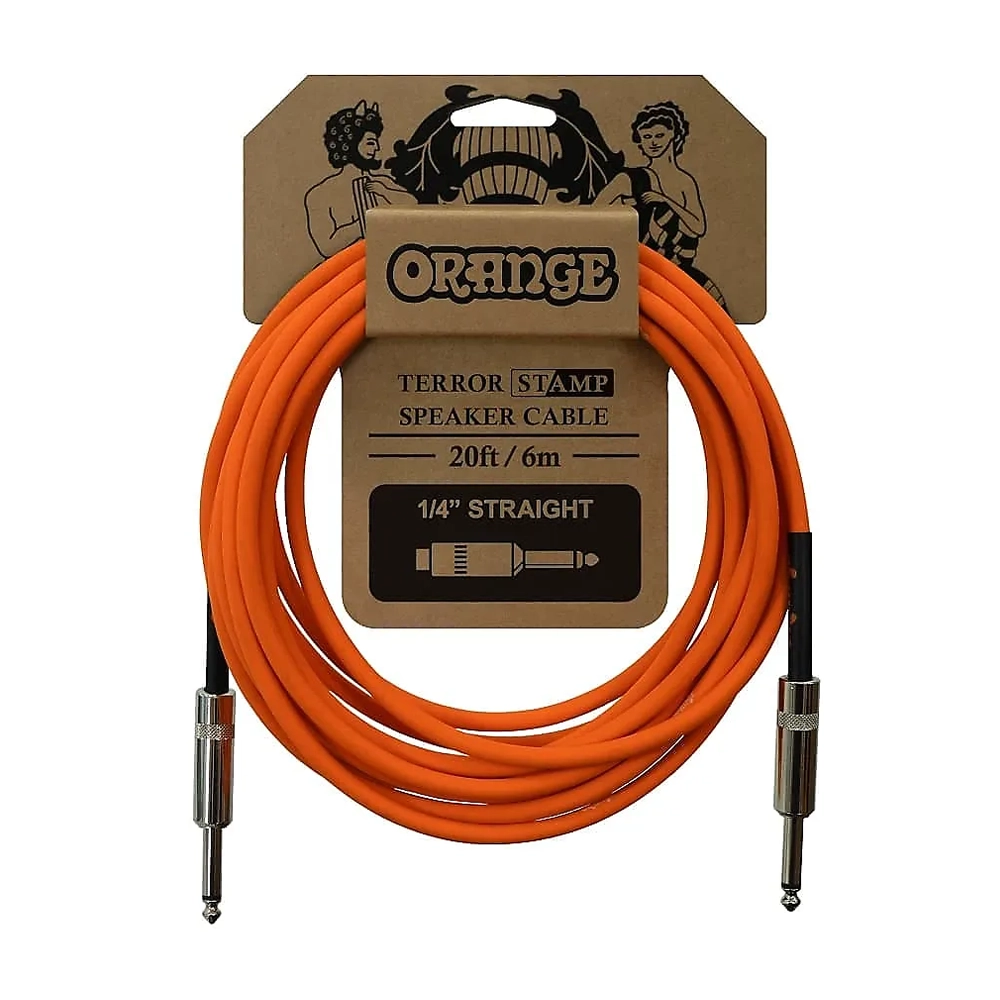 Orange Terror Stamp 20' 1/4 inch - 1/4 Inch Speaker Cable - CA041