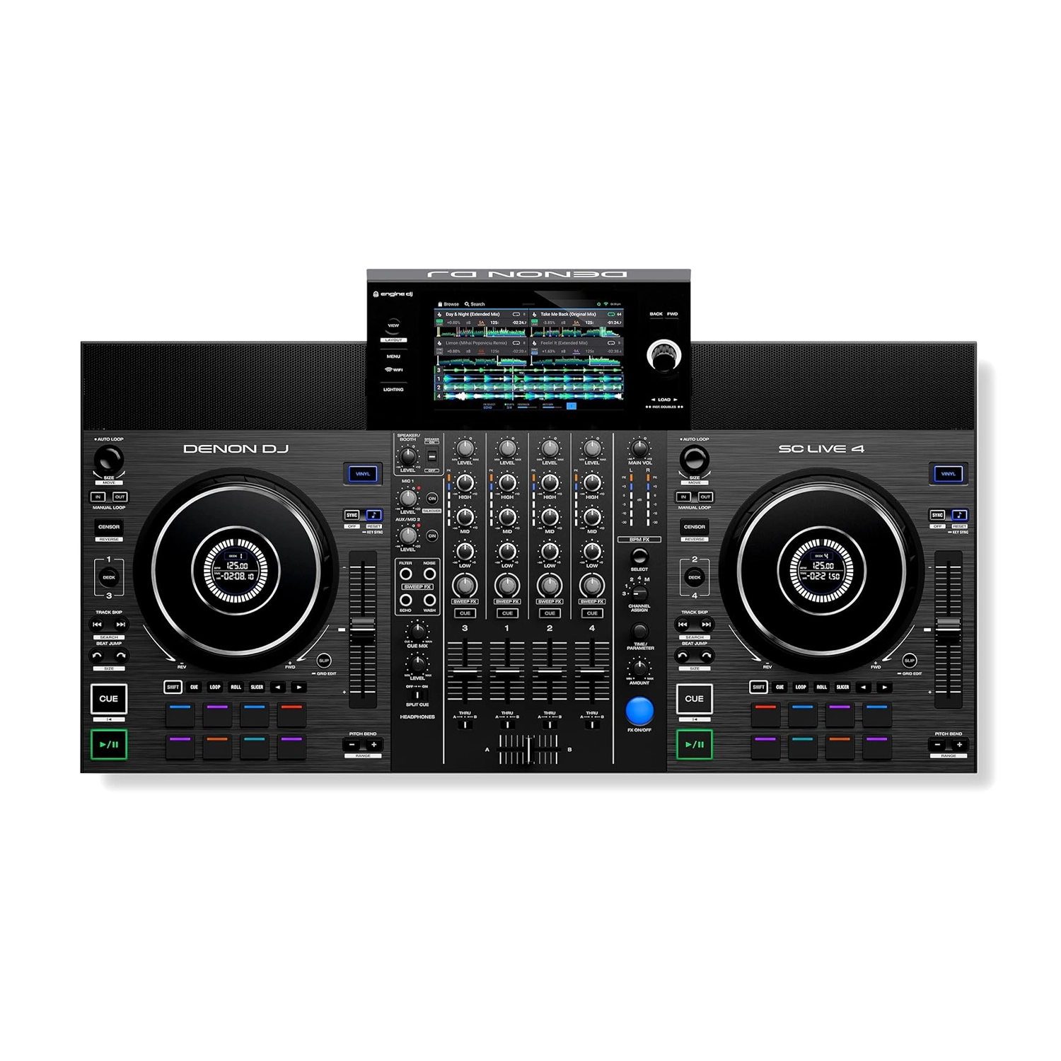 Controlador DJ autónomo Denon DJ SC Live 4