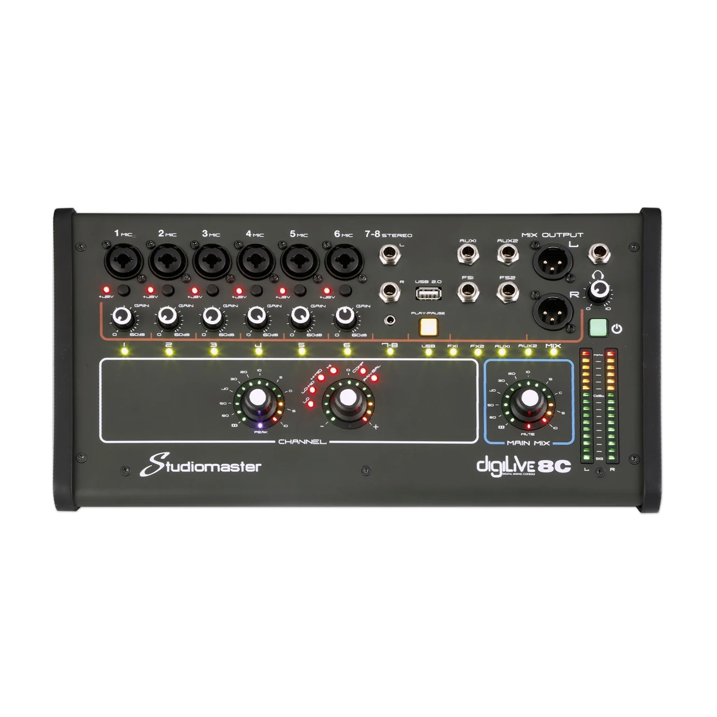 Studiomaster Digilive08C 8 Channel Digital Mixer