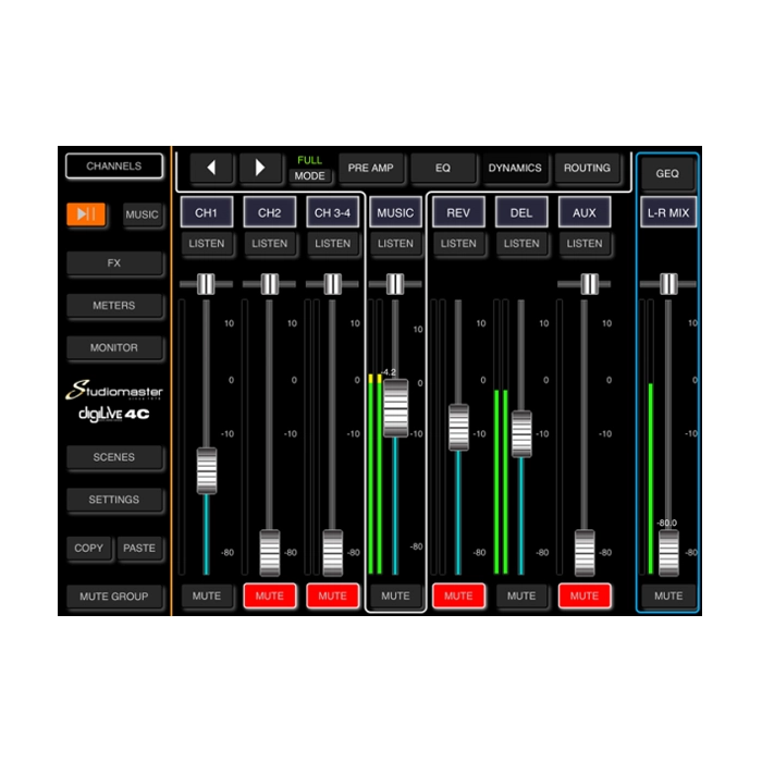 Studiomaster Digilive08C 8 Channel Digital Mixer