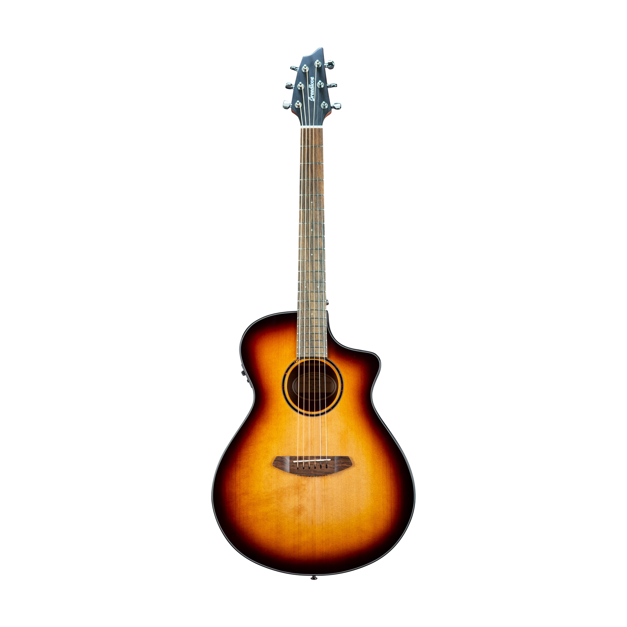 Breedlove Discovery S CE Sitka African Mah Concert Acoustic Electric Guitar- Edge Burst