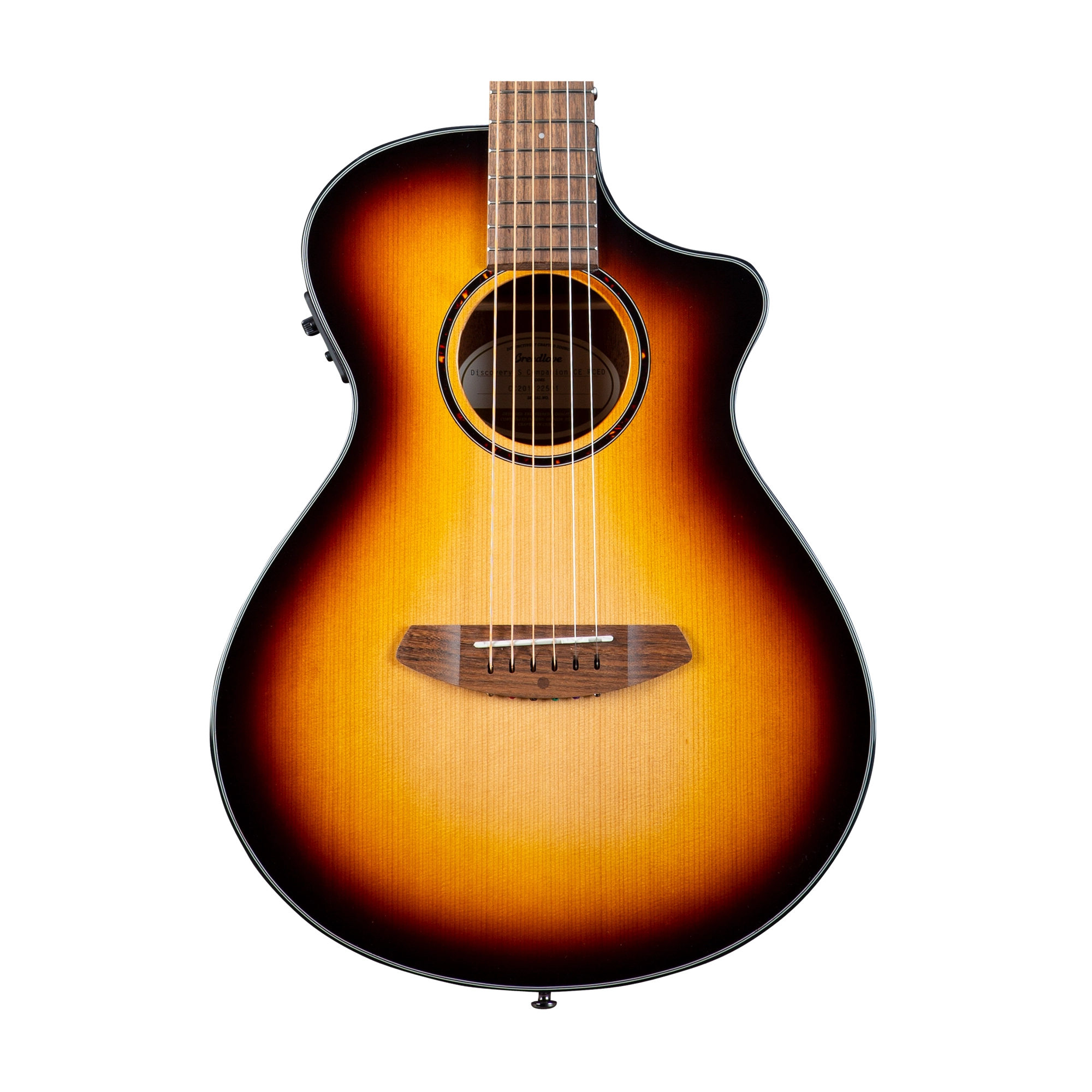 Breedlove Discovery S CE Red cedar-African Mahogany Companion Acoustic-Electric Guitar Edge Burst