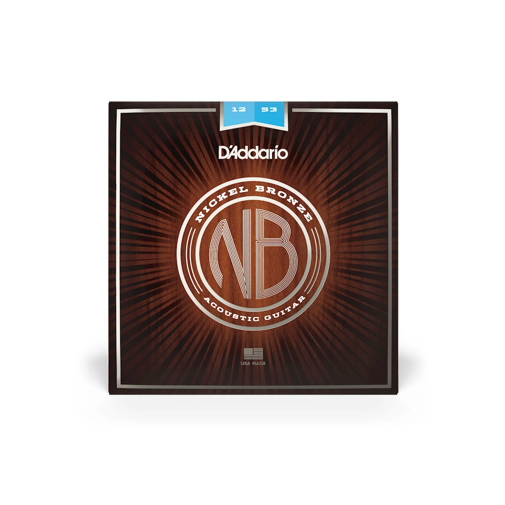 D'Addario Acoustic Guitar Strings Nickel Bronze NB1253 12-53