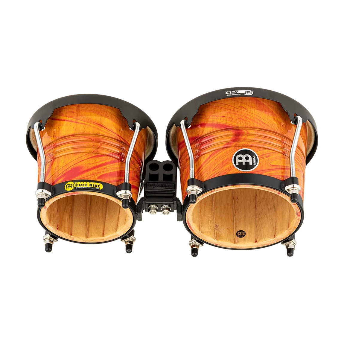 Meinl Marathon Designer Series Bongo, 6 3/4" & 8" Amber Flame