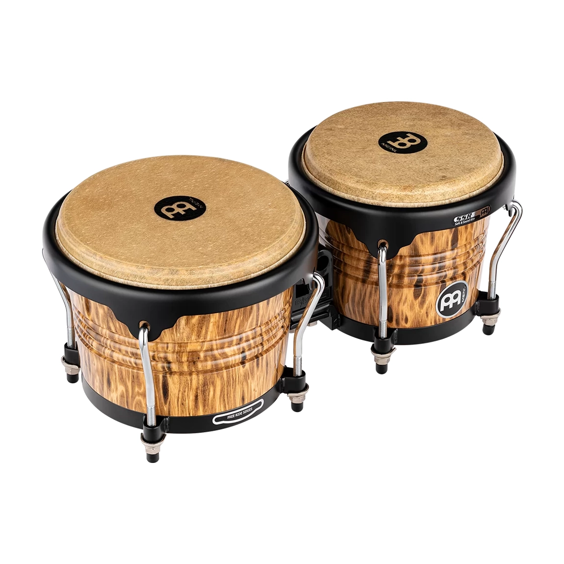 Meinl Marathon Designer Series Bongo, 6 3/4" & 8" Leopard Burl