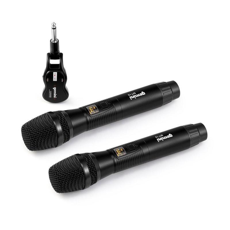 Gemini GMU M200 Dual Handheld Wireless UHF Microphone System