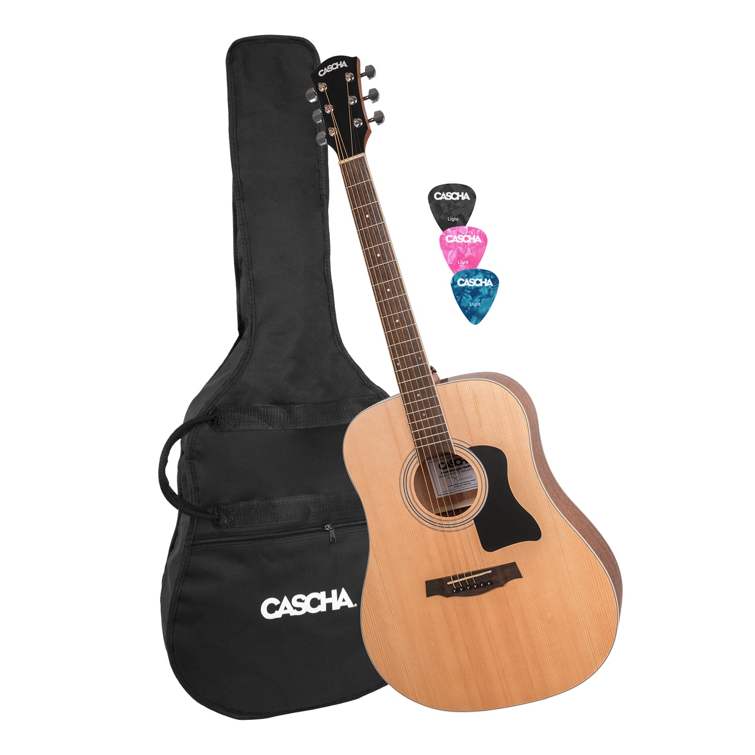 Cascha HH2080 Western Acoustic Guitar Set