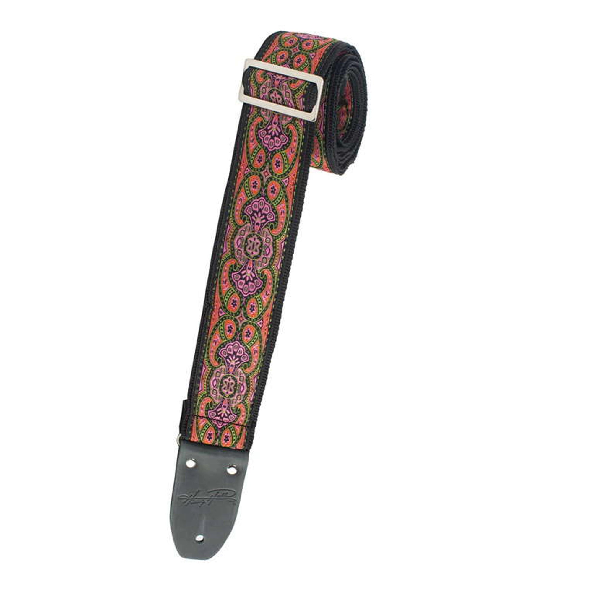 Henry Heller 2" Woven Jacquard Strap - Orange Gypsy