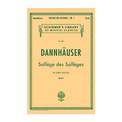 Dannhauser Solfège de Solfèges Book 1