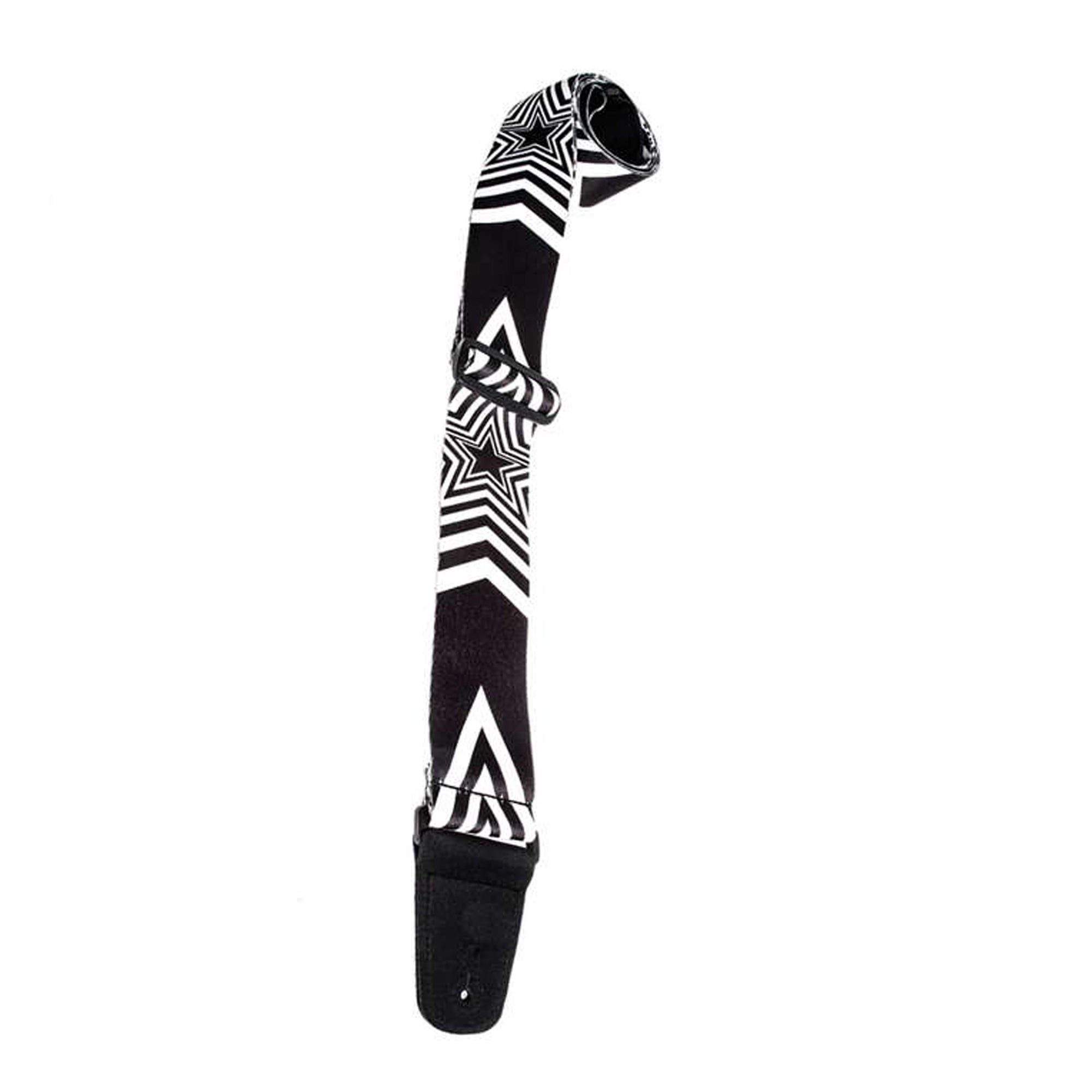 Henry Heller 2" Artist Series Sublimation Design Strap - Black & White Multi Star