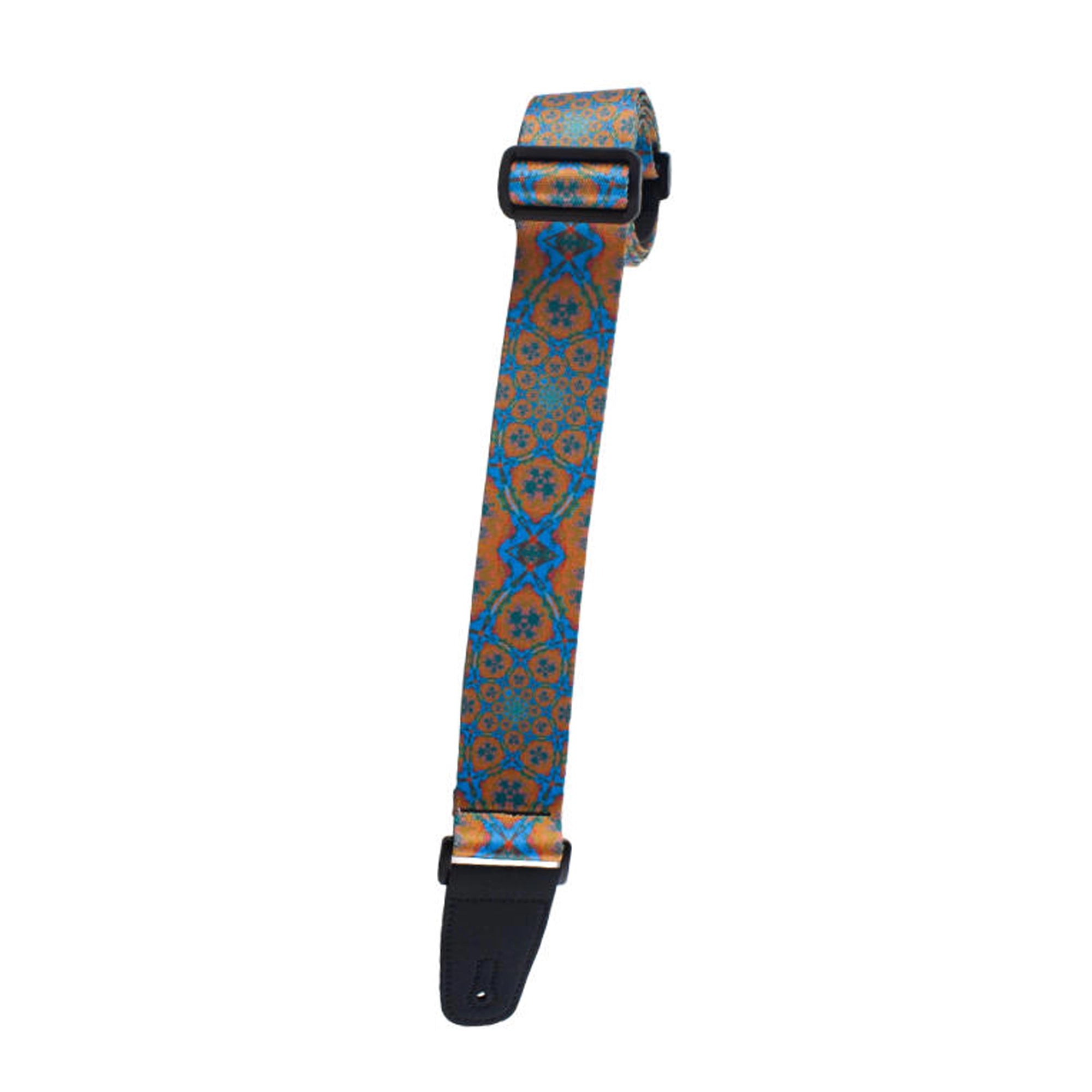 Henry Heller 2" Artist Series Sublimation Design Strap - Blue & Orange Kaleidoscope