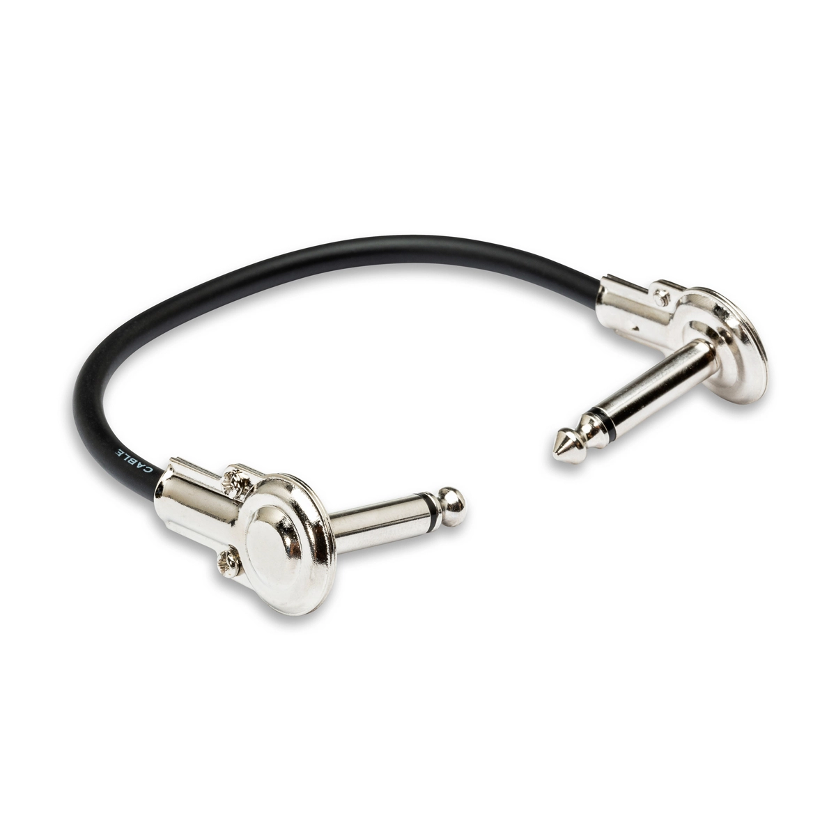 Hosa LRG-100.5 Low-Profile 1/4" Ts Male Right Angle-1/4" Ts Male Right Angle Guitar Patch Cable - 6"