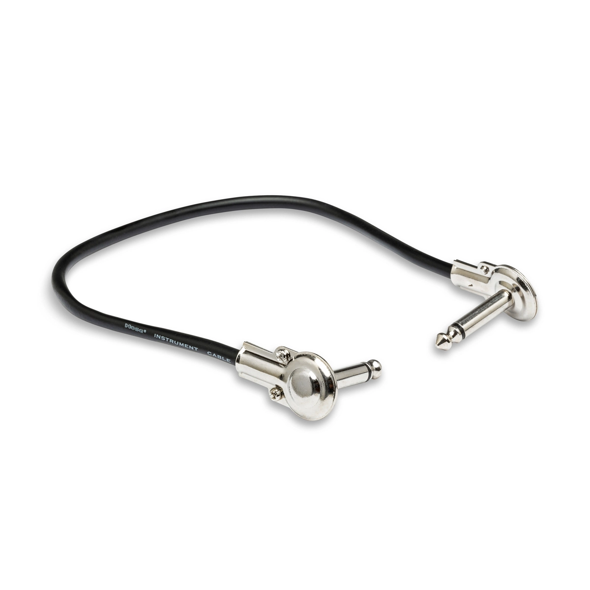 Hosa LRG-101 Low-Profile 1/4" TS Angle-1/4" Guitar Patch Cable - 1'