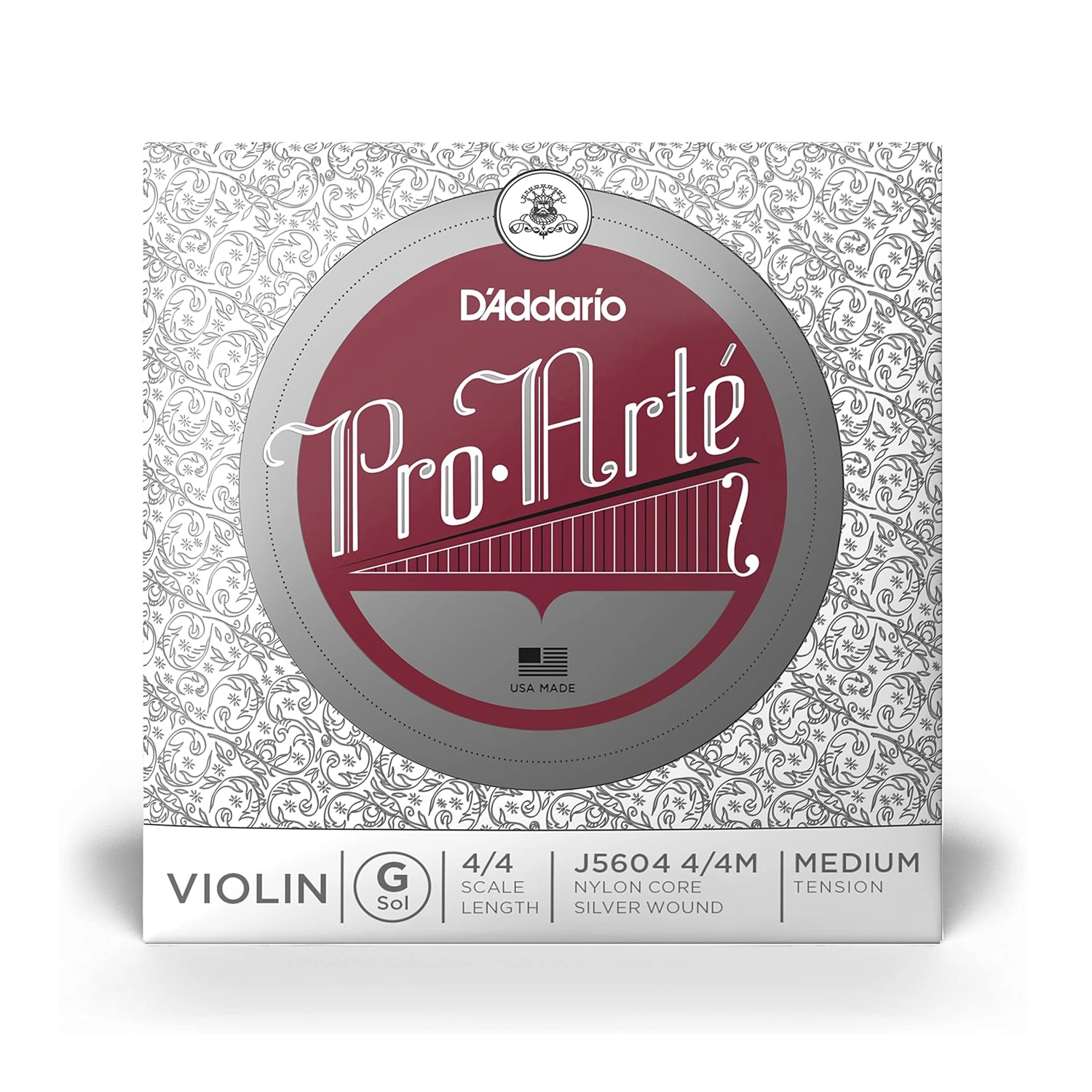 D'Addario Pro-Arté 4/4 Scale Medium Tension Single G String for Violin