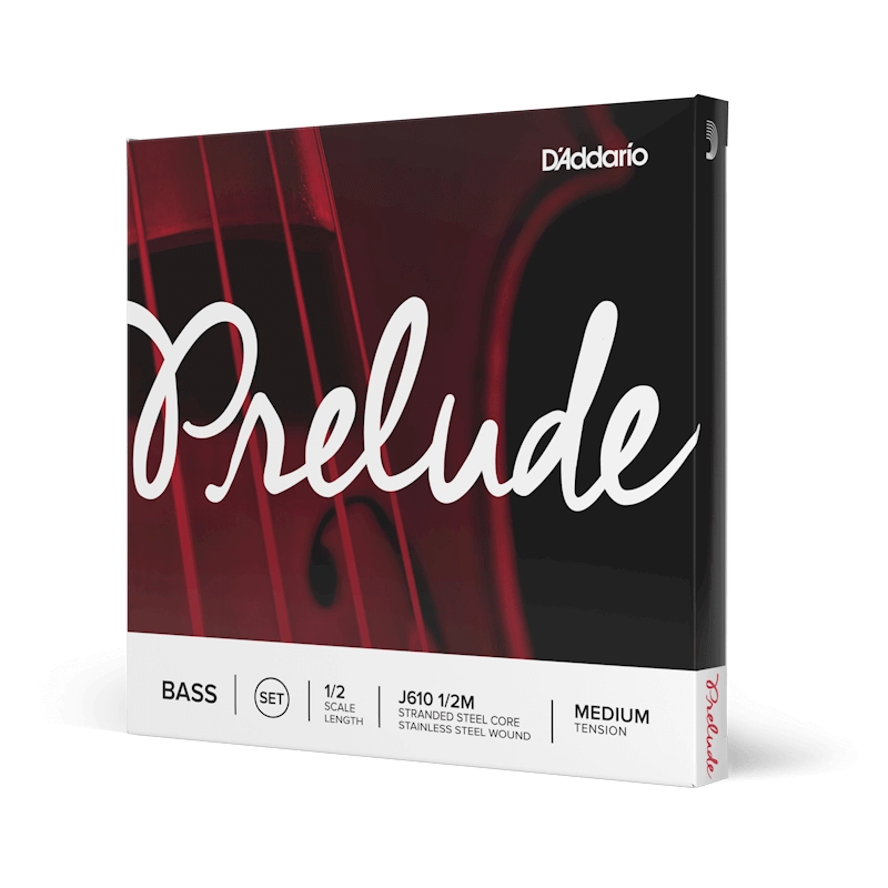 D’Addario Prelude Bass String Set J610 1/2M, Medium Tension