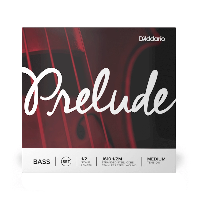 D’Addario Prelude Bass String Set J610 1/2M, Medium Tension