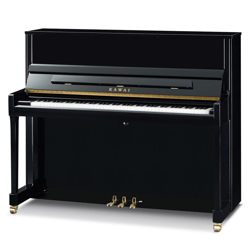 Kawai K-300 Upright Piano W/ Bench - Polished Ebony