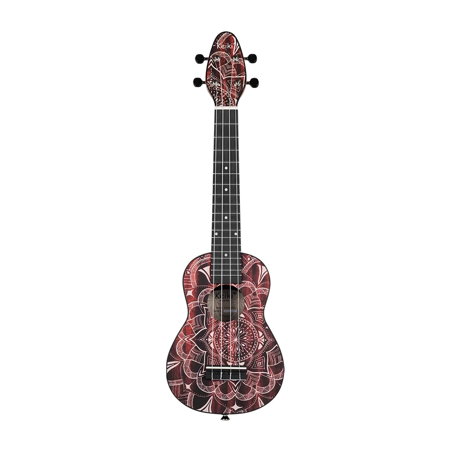 Ortega Guitars 4-String Keiki K2 Series Super Scale Concert-Soprano Ukulele