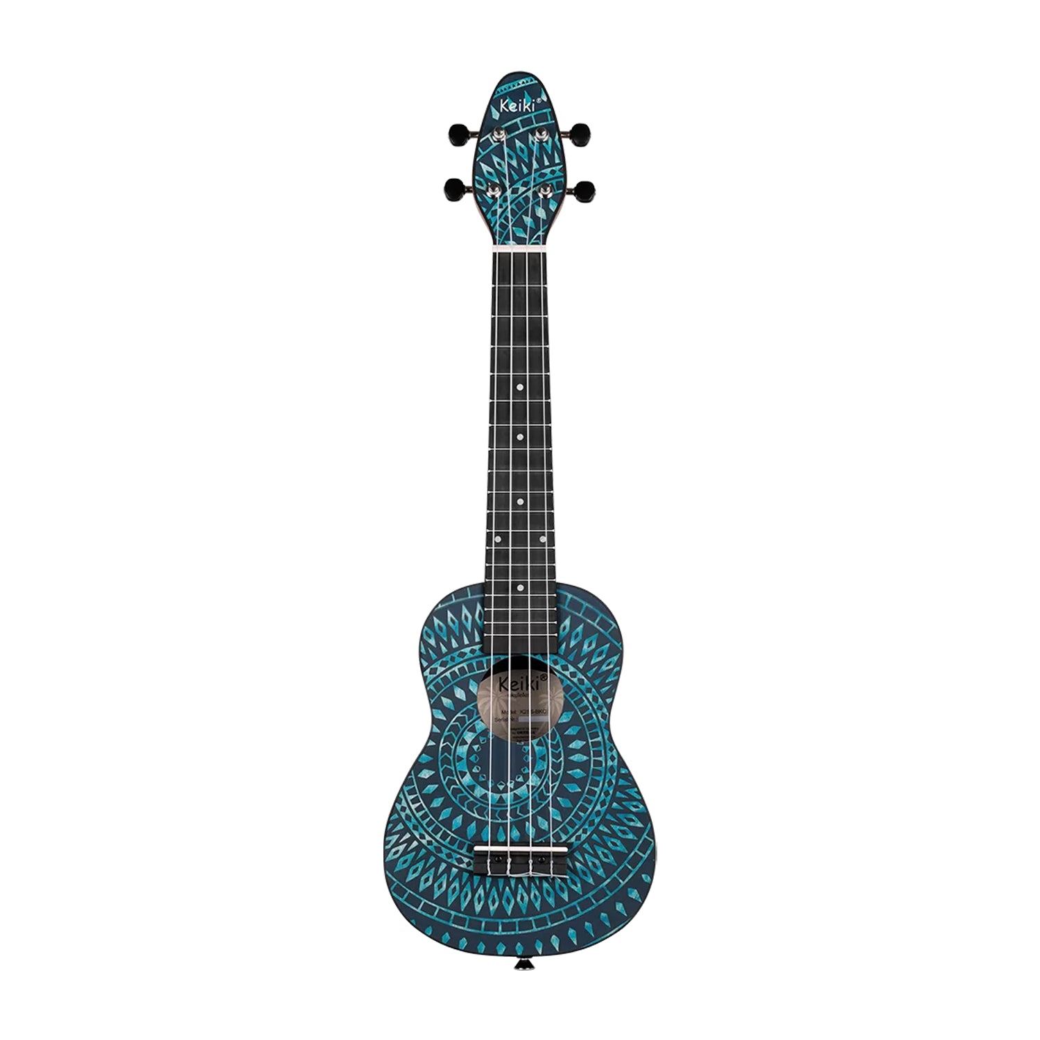 Ortega Guitars 4-String Keiki K2 Series Super Scale Concert-Soprano Ukulele