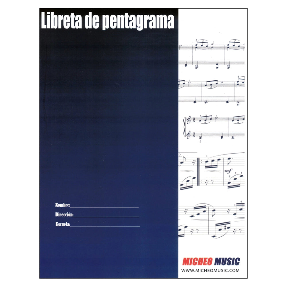 Libreta Pentagrama Micheo Music